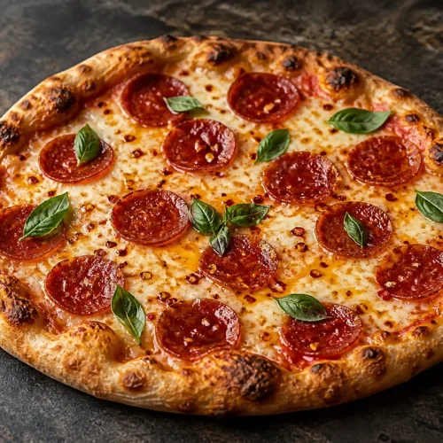 pizza hot honey au pepperoni et miel pimenté