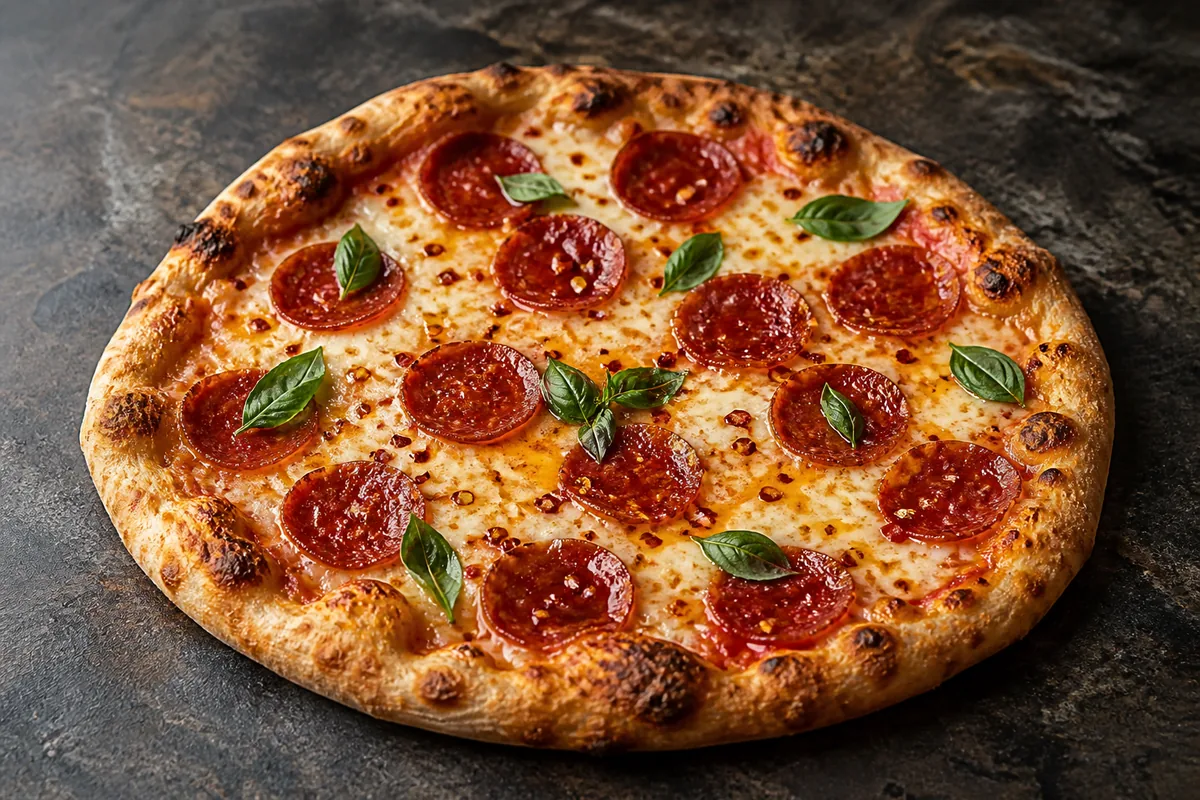 pizza hot honey au pepperoni et miel pimenté